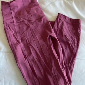 Lululemon Pink High-Waisted Seamless Leggings